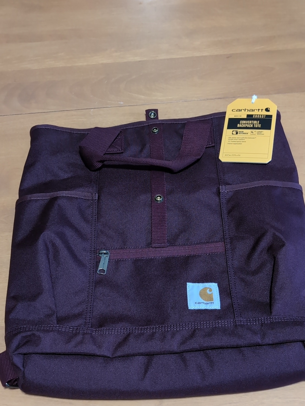 Carhartt Convertible Tote Backpack in Plum